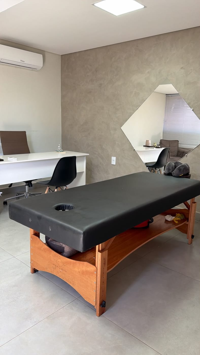 Sala de massoterapia da Clínica Qualité